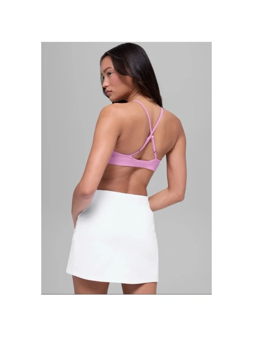 NWT Alo Yoga Splendor Bra Top in Candy Heart Pink Medium - Picture 10 of 13
